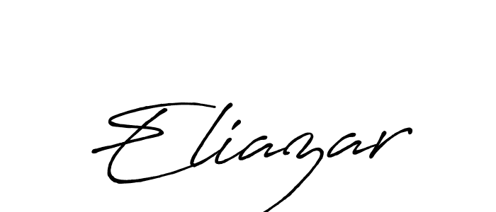 Create a beautiful signature design for name Eliazar. With this signature (Antro_Vectra_Bolder) fonts, you can make a handwritten signature for free. Eliazar signature style 7 images and pictures png