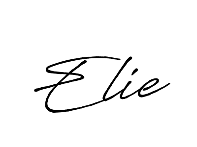 You should practise on your own different ways (Antro_Vectra_Bolder) to write your name (Elie) in signature. don't let someone else do it for you. Elie signature style 7 images and pictures png