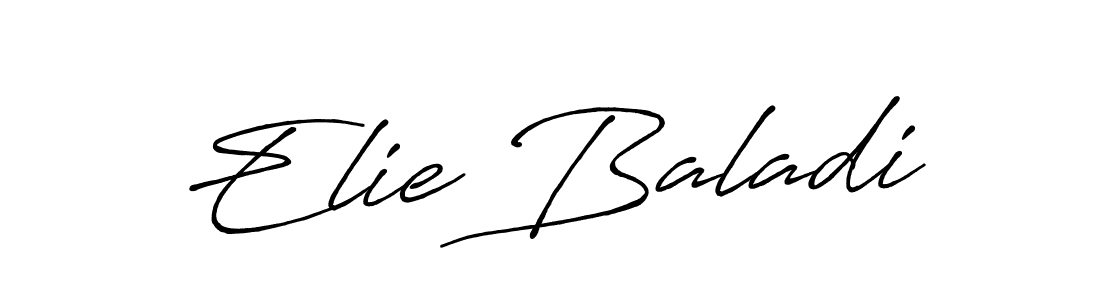 Antro_Vectra_Bolder is a professional signature style that is perfect for those who want to add a touch of class to their signature. It is also a great choice for those who want to make their signature more unique. Get Elie Baladi name to fancy signature for free. Elie Baladi signature style 7 images and pictures png