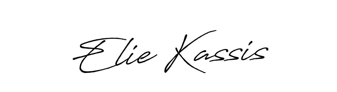 Also You can easily find your signature by using the search form. We will create Elie Kassis name handwritten signature images for you free of cost using Antro_Vectra_Bolder sign style. Elie Kassis signature style 7 images and pictures png