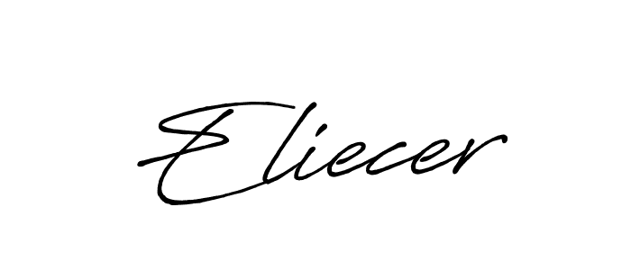 You should practise on your own different ways (Antro_Vectra_Bolder) to write your name (Eliecer) in signature. don't let someone else do it for you. Eliecer signature style 7 images and pictures png