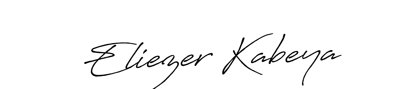 Use a signature maker to create a handwritten signature online. With this signature software, you can design (Antro_Vectra_Bolder) your own signature for name Eliezer Kabeya. Eliezer Kabeya signature style 7 images and pictures png