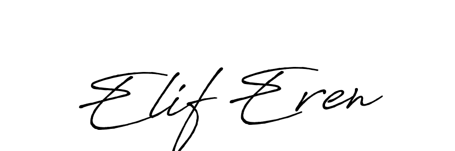 It looks lik you need a new signature style for name Elif Eren. Design unique handwritten (Antro_Vectra_Bolder) signature with our free signature maker in just a few clicks. Elif Eren signature style 7 images and pictures png