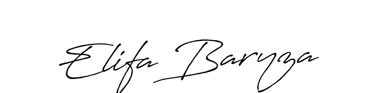 It looks lik you need a new signature style for name Elifa Baryza. Design unique handwritten (Antro_Vectra_Bolder) signature with our free signature maker in just a few clicks. Elifa Baryza signature style 7 images and pictures png