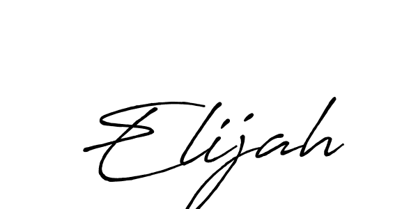 Elijah stylish signature style. Best Handwritten Sign (Antro_Vectra_Bolder) for my name. Handwritten Signature Collection Ideas for my name Elijah. Elijah signature style 7 images and pictures png