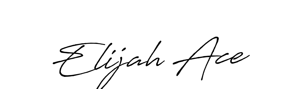 The best way (Antro_Vectra_Bolder) to make a short signature is to pick only two or three words in your name. The name Elijah Ace include a total of six letters. For converting this name. Elijah Ace signature style 7 images and pictures png