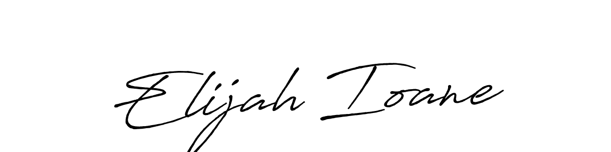 Use a signature maker to create a handwritten signature online. With this signature software, you can design (Antro_Vectra_Bolder) your own signature for name Elijah Ioane. Elijah Ioane signature style 7 images and pictures png