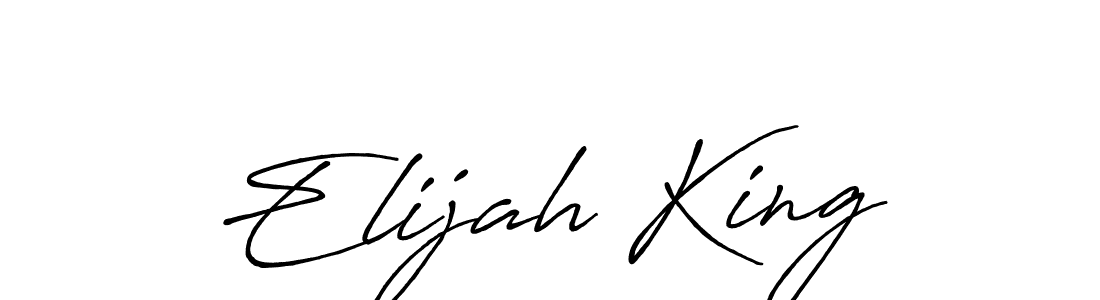 It looks lik you need a new signature style for name Elijah King. Design unique handwritten (Antro_Vectra_Bolder) signature with our free signature maker in just a few clicks. Elijah King signature style 7 images and pictures png