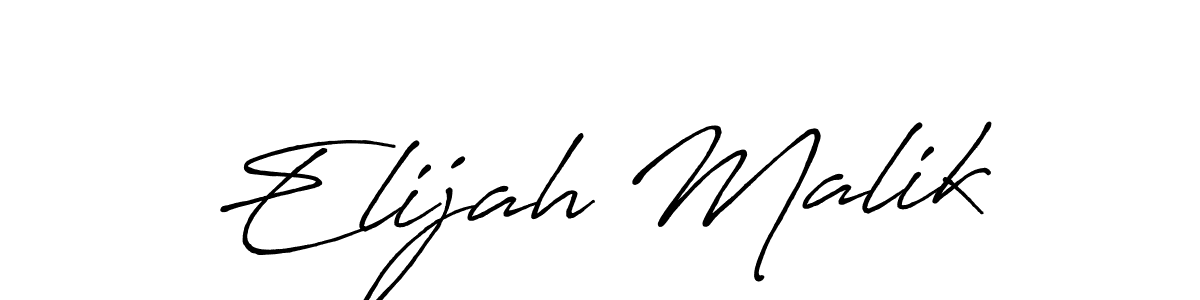 Antro_Vectra_Bolder is a professional signature style that is perfect for those who want to add a touch of class to their signature. It is also a great choice for those who want to make their signature more unique. Get Elijah Malik name to fancy signature for free. Elijah Malik signature style 7 images and pictures png