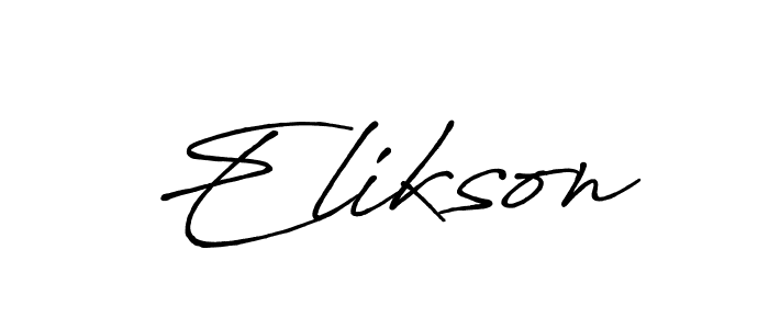 How to make Elikson signature? Antro_Vectra_Bolder is a professional autograph style. Create handwritten signature for Elikson name. Elikson signature style 7 images and pictures png