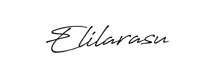 Make a beautiful signature design for name Elilarasu. With this signature (Antro_Vectra_Bolder) style, you can create a handwritten signature for free. Elilarasu signature style 7 images and pictures png