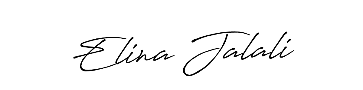 Elina Jalali stylish signature style. Best Handwritten Sign (Antro_Vectra_Bolder) for my name. Handwritten Signature Collection Ideas for my name Elina Jalali. Elina Jalali signature style 7 images and pictures png