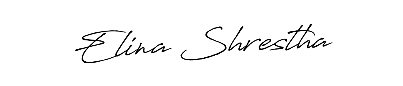 The best way (Antro_Vectra_Bolder) to make a short signature is to pick only two or three words in your name. The name Elina Shrestha include a total of six letters. For converting this name. Elina Shrestha signature style 7 images and pictures png