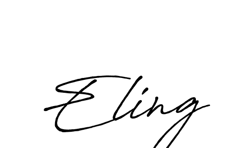 Make a short Eling signature style. Manage your documents anywhere anytime using Antro_Vectra_Bolder. Create and add eSignatures, submit forms, share and send files easily. Eling signature style 7 images and pictures png