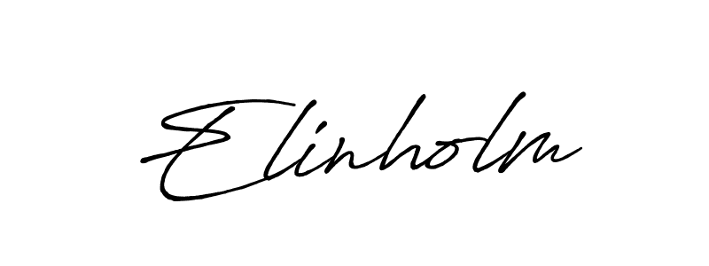 Use a signature maker to create a handwritten signature online. With this signature software, you can design (Antro_Vectra_Bolder) your own signature for name Elinholm. Elinholm signature style 7 images and pictures png