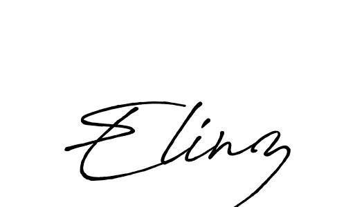 How to make Elinz signature? Antro_Vectra_Bolder is a professional autograph style. Create handwritten signature for Elinz name. Elinz signature style 7 images and pictures png