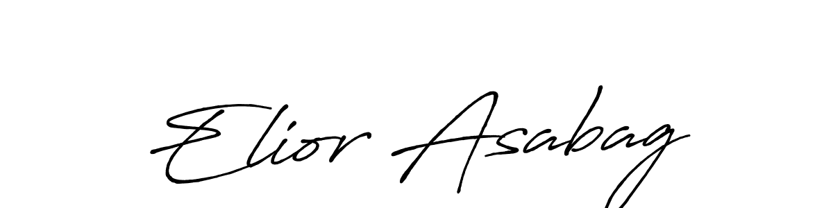 It looks lik you need a new signature style for name Elior Asabag. Design unique handwritten (Antro_Vectra_Bolder) signature with our free signature maker in just a few clicks. Elior Asabag signature style 7 images and pictures png