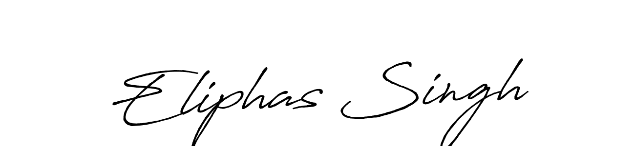 Eliphas Singh stylish signature style. Best Handwritten Sign (Antro_Vectra_Bolder) for my name. Handwritten Signature Collection Ideas for my name Eliphas Singh. Eliphas Singh signature style 7 images and pictures png