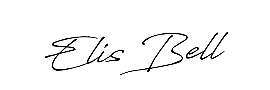 How to make Elis Bell name signature. Use Antro_Vectra_Bolder style for creating short signs online. This is the latest handwritten sign. Elis Bell signature style 7 images and pictures png