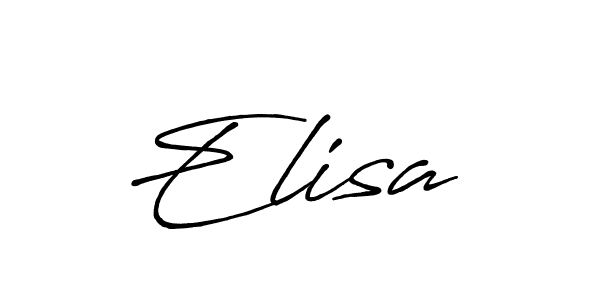 Use a signature maker to create a handwritten signature online. With this signature software, you can design (Antro_Vectra_Bolder) your own signature for name Elisa . Elisa  signature style 7 images and pictures png