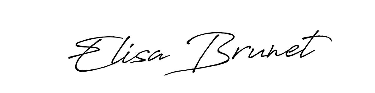 Also we have Elisa Brunet name is the best signature style. Create professional handwritten signature collection using Antro_Vectra_Bolder autograph style. Elisa Brunet signature style 7 images and pictures png