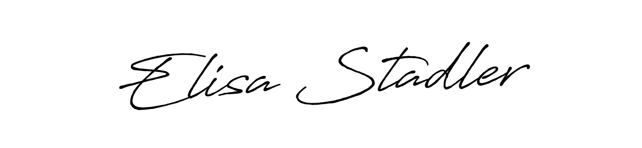 Use a signature maker to create a handwritten signature online. With this signature software, you can design (Antro_Vectra_Bolder) your own signature for name Elisa Stadler. Elisa Stadler signature style 7 images and pictures png