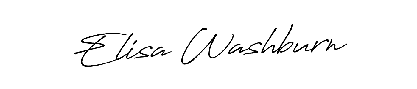 The best way (Antro_Vectra_Bolder) to make a short signature is to pick only two or three words in your name. The name Elisa Washburn include a total of six letters. For converting this name. Elisa Washburn signature style 7 images and pictures png