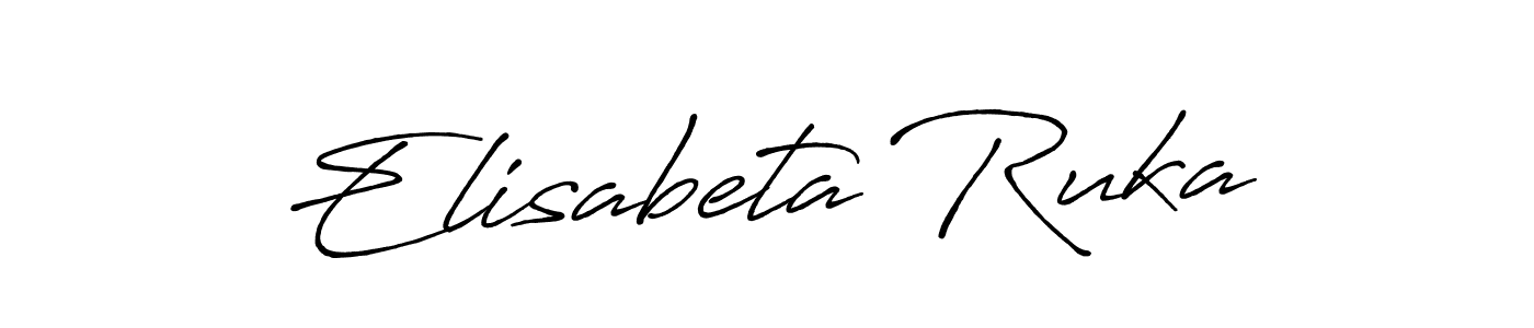 Design your own signature with our free online signature maker. With this signature software, you can create a handwritten (Antro_Vectra_Bolder) signature for name Elisabeta Ruka. Elisabeta Ruka signature style 7 images and pictures png
