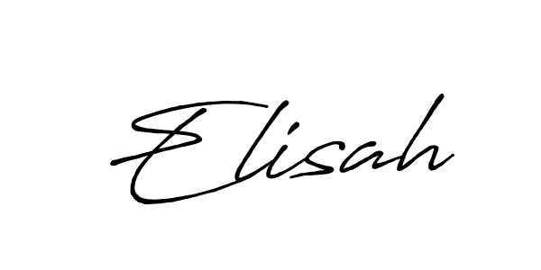 Elisah stylish signature style. Best Handwritten Sign (Antro_Vectra_Bolder) for my name. Handwritten Signature Collection Ideas for my name Elisah. Elisah signature style 7 images and pictures png