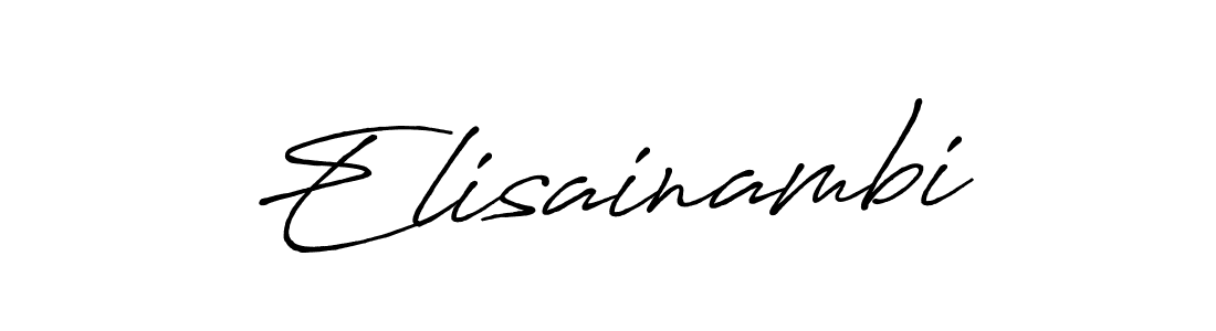 You should practise on your own different ways (Antro_Vectra_Bolder) to write your name (Elisainambi) in signature. don't let someone else do it for you. Elisainambi signature style 7 images and pictures png