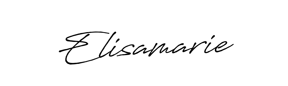 Make a beautiful signature design for name Elisamarie. With this signature (Antro_Vectra_Bolder) style, you can create a handwritten signature for free. Elisamarie signature style 7 images and pictures png