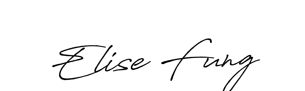 How to make Elise Fung signature? Antro_Vectra_Bolder is a professional autograph style. Create handwritten signature for Elise Fung name. Elise Fung signature style 7 images and pictures png