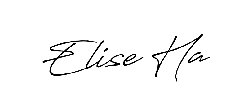 How to make Elise Ha signature? Antro_Vectra_Bolder is a professional autograph style. Create handwritten signature for Elise Ha name. Elise Ha signature style 7 images and pictures png
