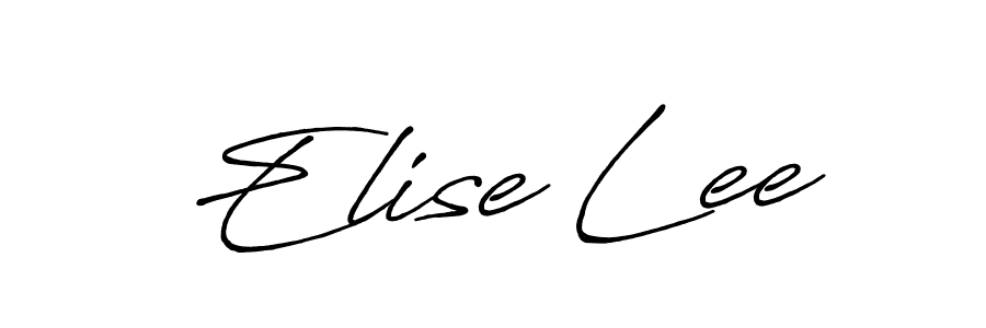 You should practise on your own different ways (Antro_Vectra_Bolder) to write your name (Elise Lee) in signature. don't let someone else do it for you. Elise Lee signature style 7 images and pictures png