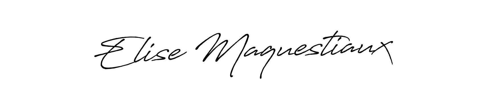 if you are searching for the best signature style for your name Elise Maquestiaux. so please give up your signature search. here we have designed multiple signature styles  using Antro_Vectra_Bolder. Elise Maquestiaux signature style 7 images and pictures png