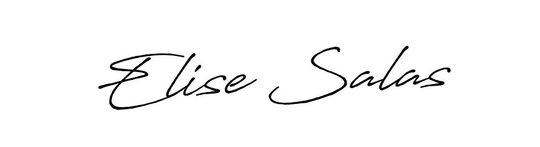 Design your own signature with our free online signature maker. With this signature software, you can create a handwritten (Antro_Vectra_Bolder) signature for name Elise Salas. Elise Salas signature style 7 images and pictures png