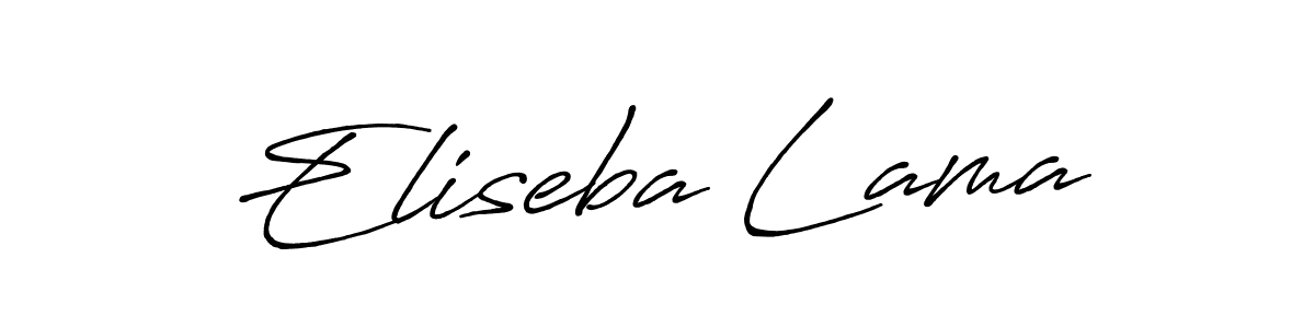 Similarly Antro_Vectra_Bolder is the best handwritten signature design. Signature creator online .You can use it as an online autograph creator for name Eliseba Lama. Eliseba Lama signature style 7 images and pictures png