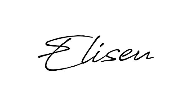 Make a beautiful signature design for name Eliseu. With this signature (Antro_Vectra_Bolder) style, you can create a handwritten signature for free. Eliseu signature style 7 images and pictures png