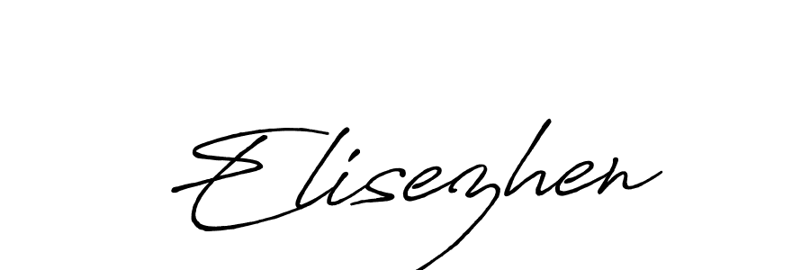 Also we have Elisezhen name is the best signature style. Create professional handwritten signature collection using Antro_Vectra_Bolder autograph style. Elisezhen signature style 7 images and pictures png