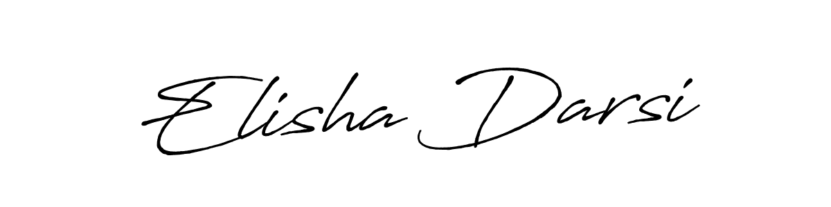 Also You can easily find your signature by using the search form. We will create Elisha Darsi name handwritten signature images for you free of cost using Antro_Vectra_Bolder sign style. Elisha Darsi signature style 7 images and pictures png