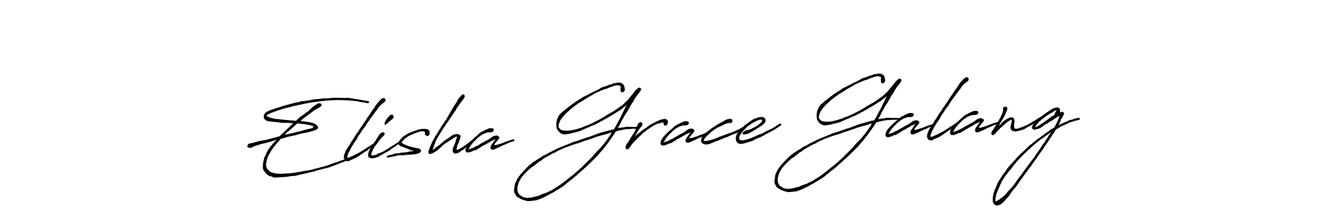 The best way (Antro_Vectra_Bolder) to make a short signature is to pick only two or three words in your name. The name Elisha Grace Galang include a total of six letters. For converting this name. Elisha Grace Galang signature style 7 images and pictures png