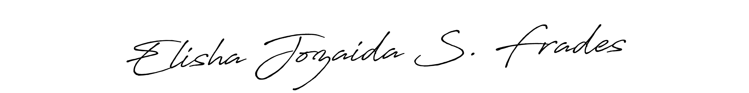 Also You can easily find your signature by using the search form. We will create Elisha Jozaida S. Frades name handwritten signature images for you free of cost using Antro_Vectra_Bolder sign style. Elisha Jozaida S. Frades signature style 7 images and pictures png