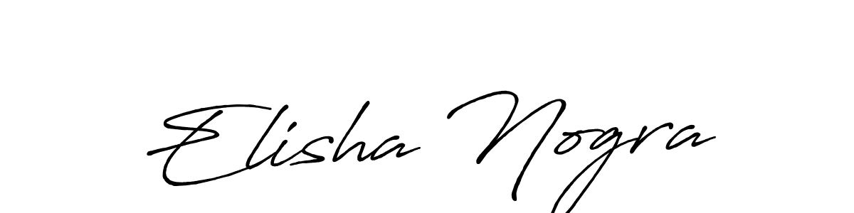 Also we have Elisha Nogra name is the best signature style. Create professional handwritten signature collection using Antro_Vectra_Bolder autograph style. Elisha Nogra signature style 7 images and pictures png