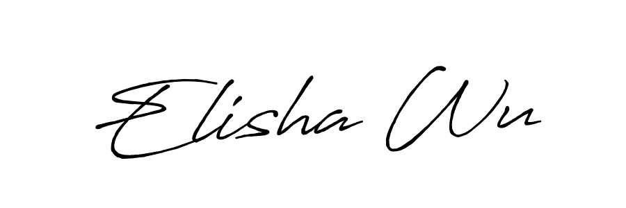 How to make Elisha Wu signature? Antro_Vectra_Bolder is a professional autograph style. Create handwritten signature for Elisha Wu name. Elisha Wu signature style 7 images and pictures png