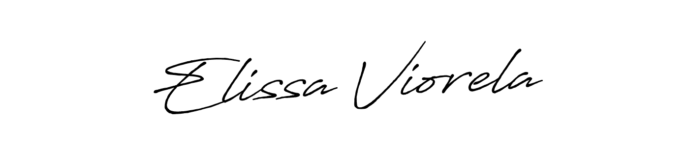 Similarly Antro_Vectra_Bolder is the best handwritten signature design. Signature creator online .You can use it as an online autograph creator for name Elissa Viorela. Elissa Viorela signature style 7 images and pictures png