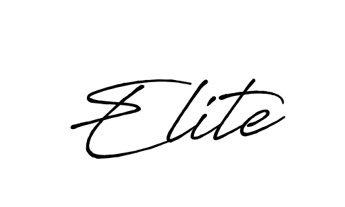 Make a beautiful signature design for name Elite. With this signature (Antro_Vectra_Bolder) style, you can create a handwritten signature for free. Elite signature style 7 images and pictures png