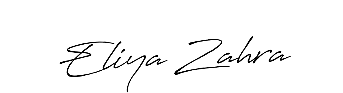Antro_Vectra_Bolder is a professional signature style that is perfect for those who want to add a touch of class to their signature. It is also a great choice for those who want to make their signature more unique. Get Eliya Zahra name to fancy signature for free. Eliya Zahra signature style 7 images and pictures png