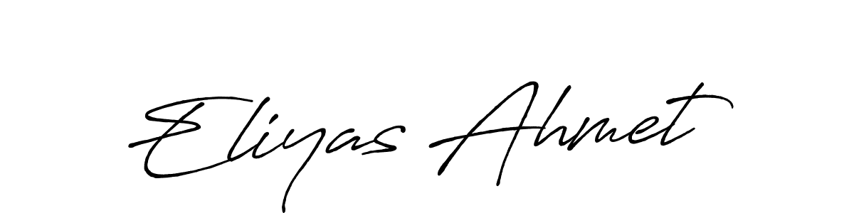 Also we have Eliyas Ahmet name is the best signature style. Create professional handwritten signature collection using Antro_Vectra_Bolder autograph style. Eliyas Ahmet signature style 7 images and pictures png