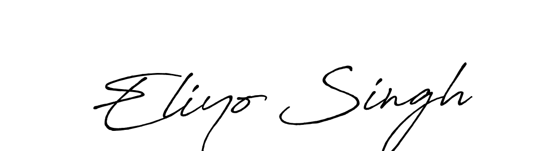 Similarly Antro_Vectra_Bolder is the best handwritten signature design. Signature creator online .You can use it as an online autograph creator for name Eliyo Singh. Eliyo Singh signature style 7 images and pictures png