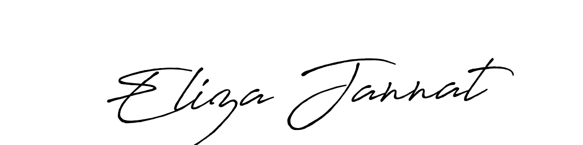 Once you've used our free online signature maker to create your best signature Antro_Vectra_Bolder style, it's time to enjoy all of the benefits that Eliza Jannat name signing documents. Eliza Jannat signature style 7 images and pictures png